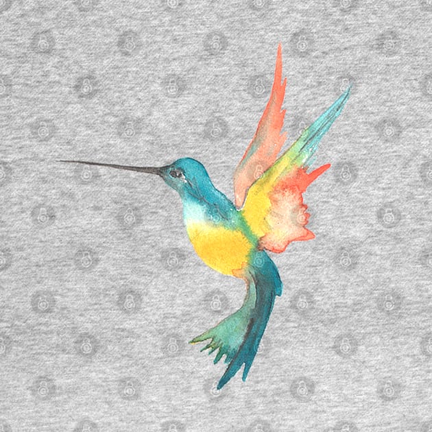 Colorful Colibri by Happy Art Designs